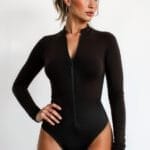 Vestido de baño manga larga negro