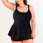 Vestido de baño tankini negro