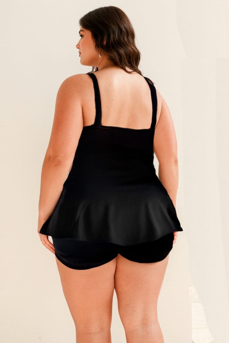 Vestido de baño tankini negro