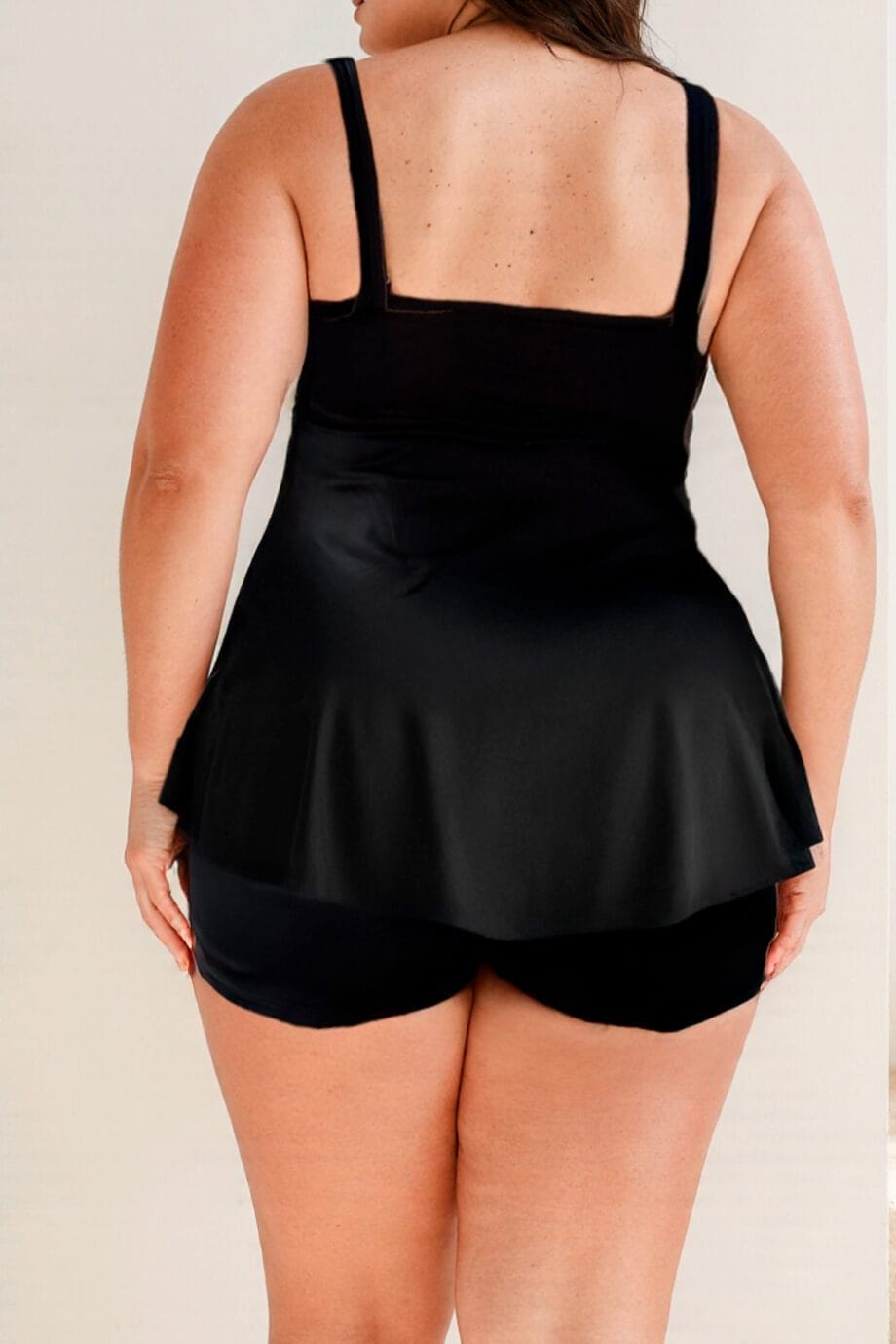 Vestido de baño tankini negro