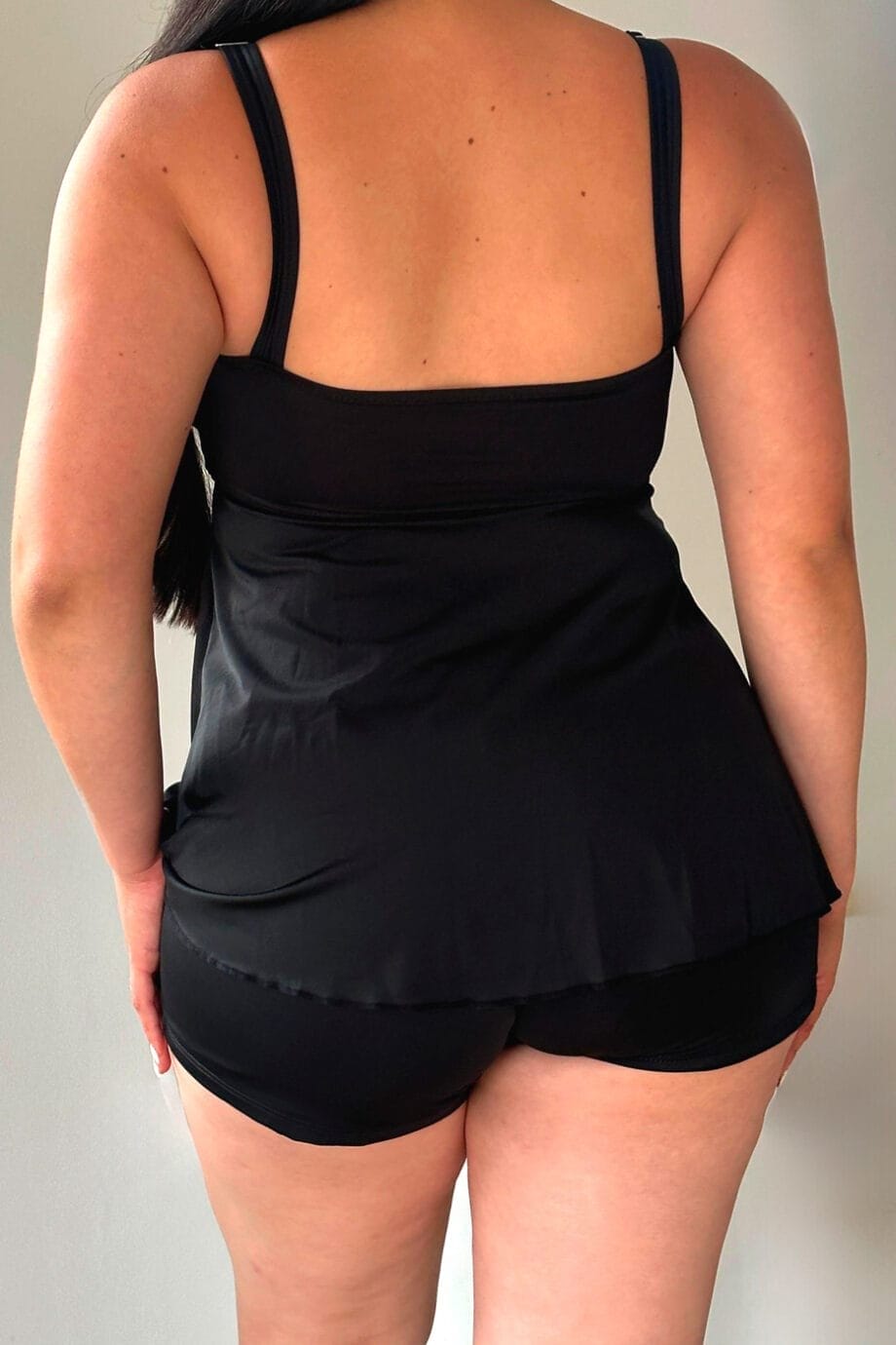 Vestido de baño tankini negro